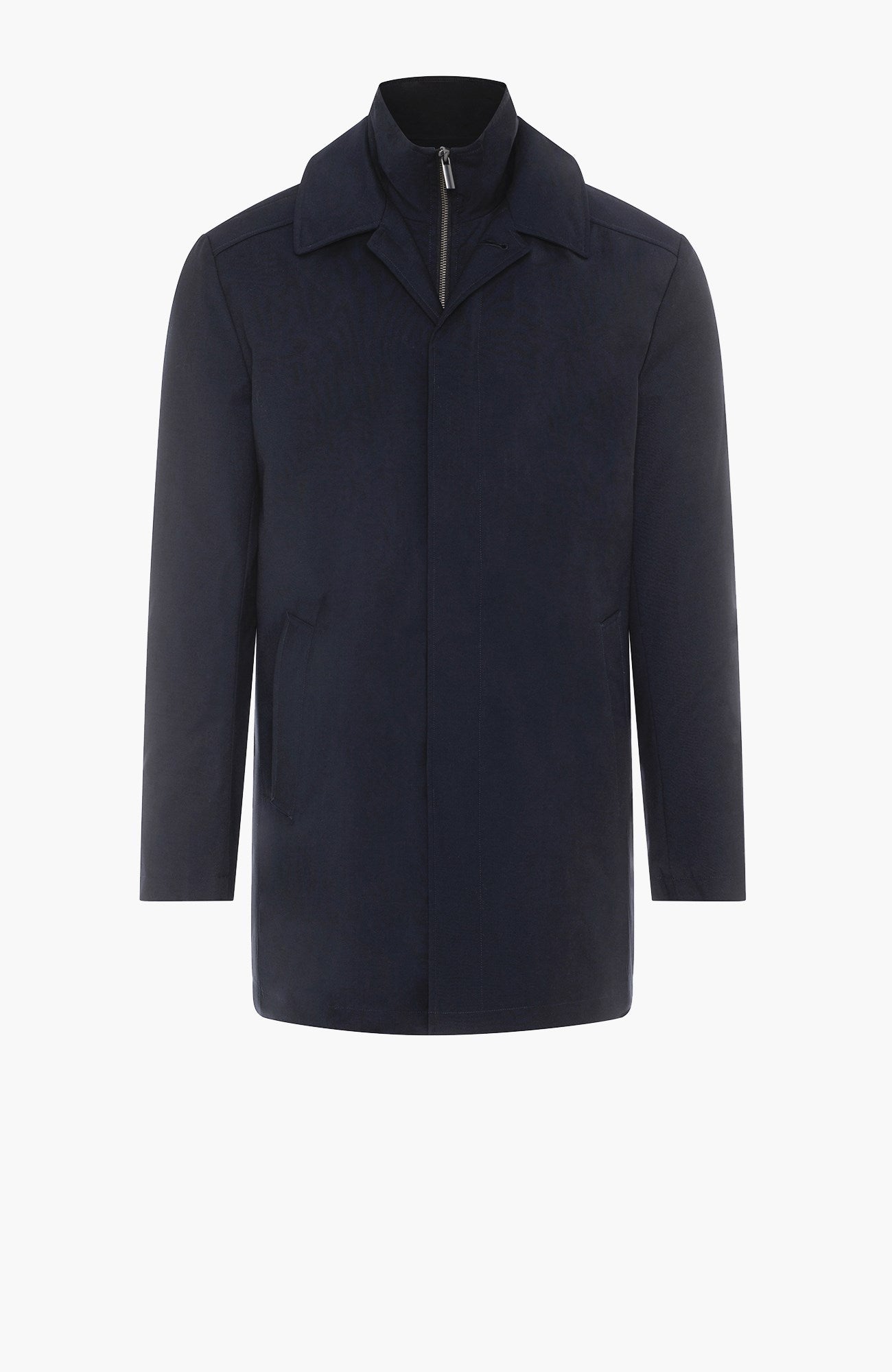 Samson Black Wool City Coat