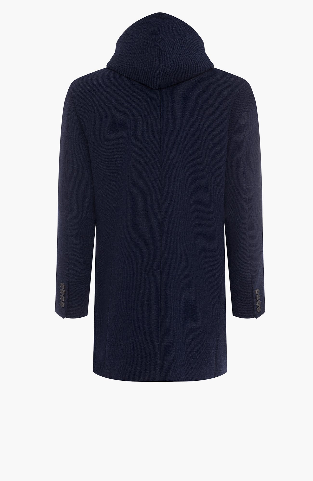 Tyson Navy Wool & Cashmere Topcoat
