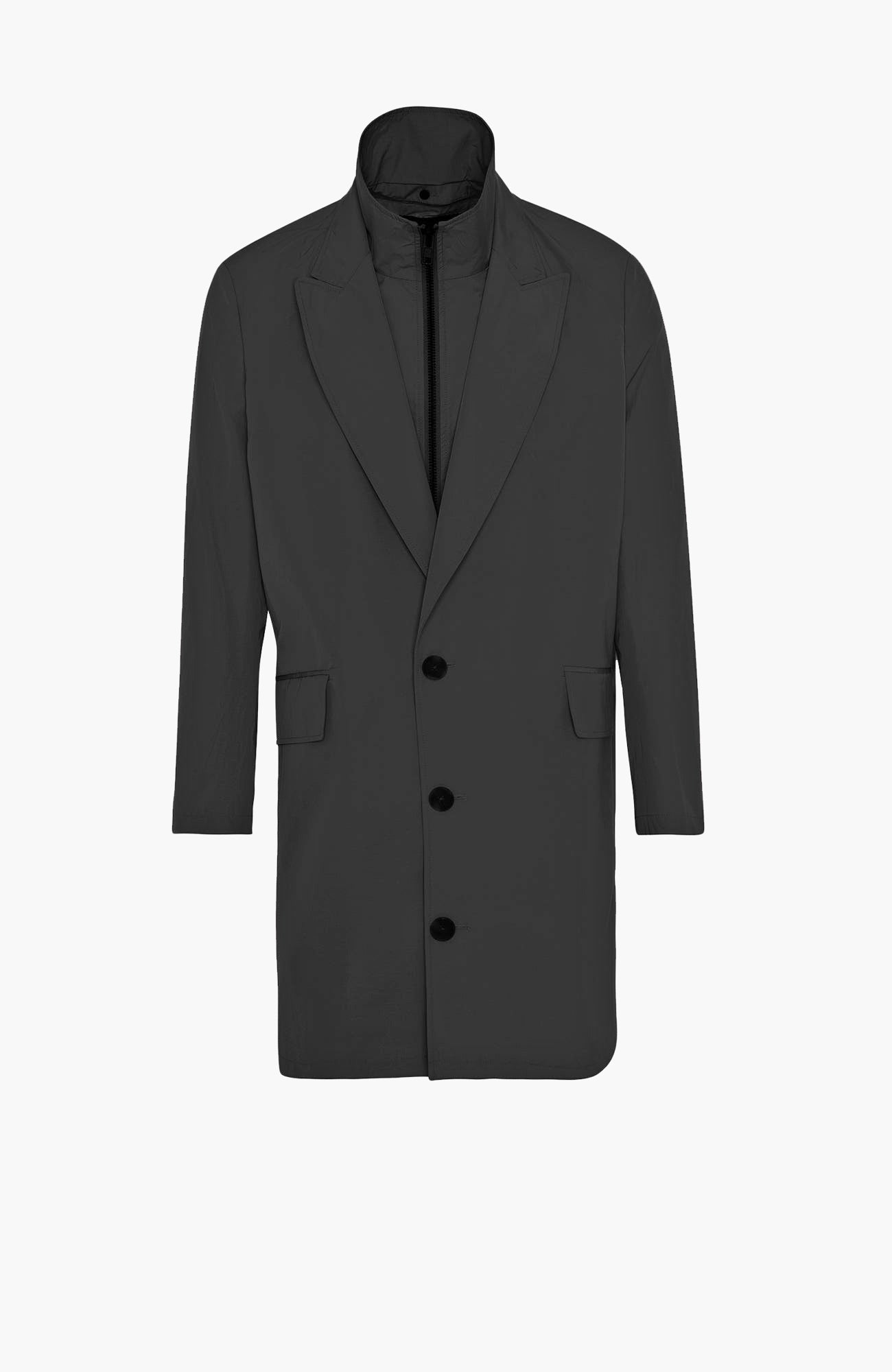 Fox Black Water Repellent Topcoat - MENS - Cardinal of Canada-US-Fox Black Water Repellent Topcoat