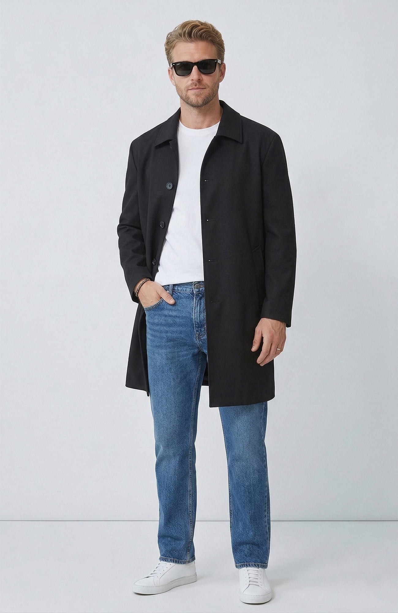 Jax Black Water Repellent Wool Coat - Cardinal of Canada - US - Jax Black Water Repellent Wool Coat