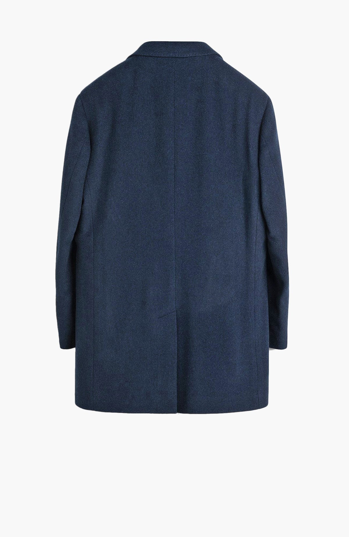 LeClaire Navy Twill Wool & Cashmere Car Coat - MENS - Cardinal of Canada-US-LeClaire Navy Twill Wool & Cashmere Car Coat