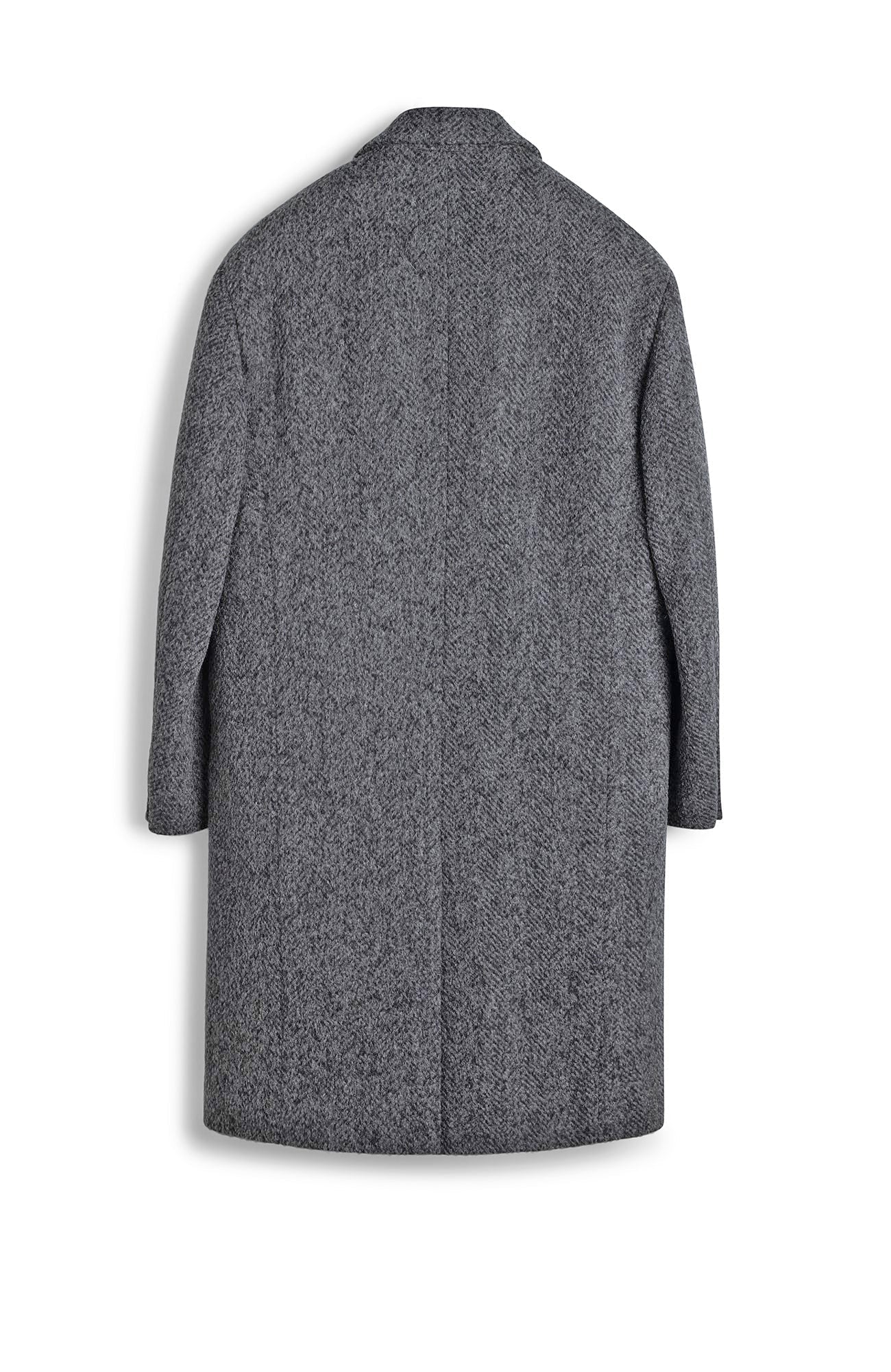 MERCER ALPACA & CASHMERE CHARCOAL HERRINGBONE TOPCOAT - MENS - Cardinal of Canada - US - MERCER ALPACA & CASHMERE CHARCOAL HERRINGBONE TOPCOAT
