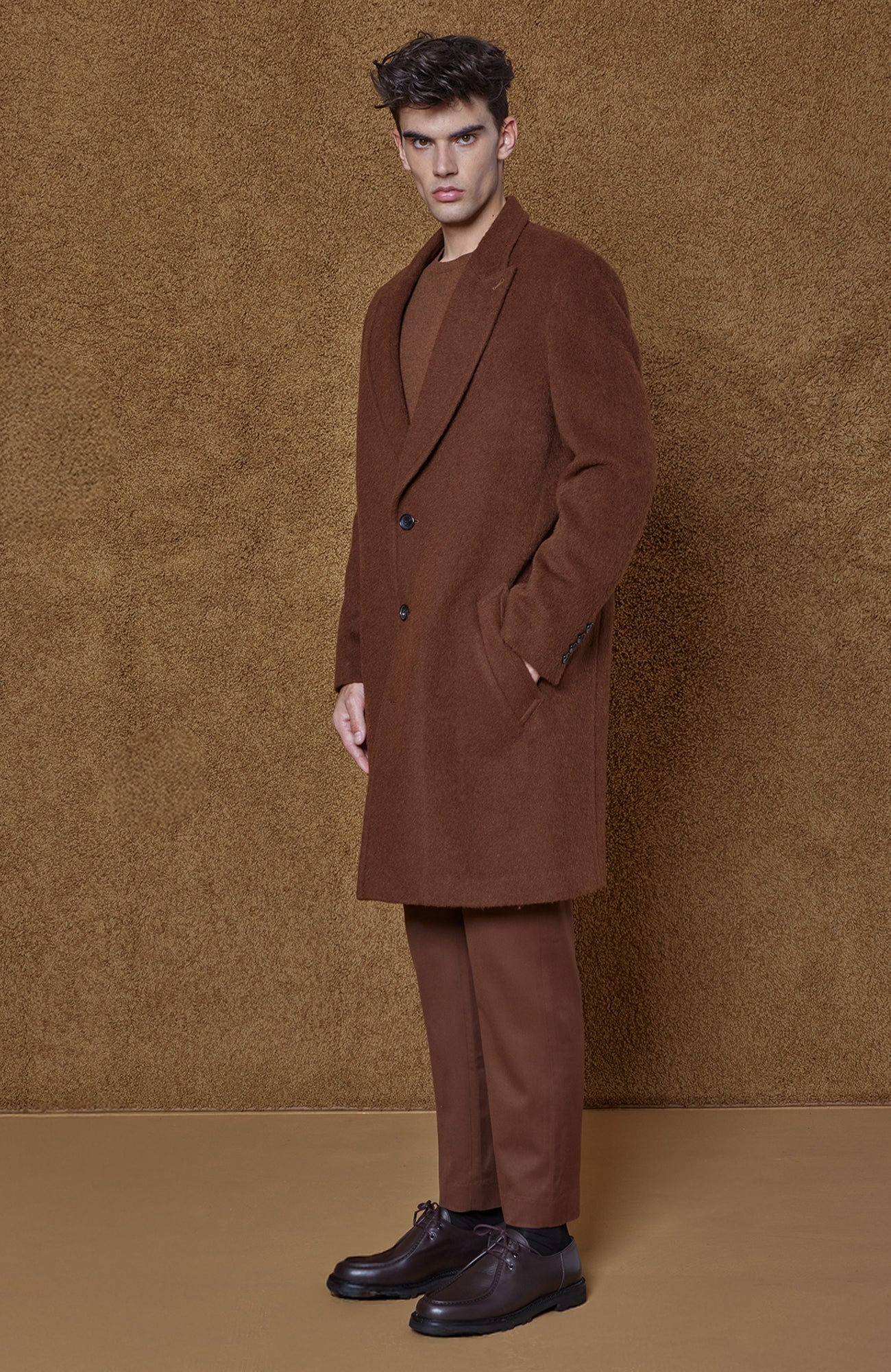 MERCURY WOOL AND ALPACA BLEND TOPCOAT - MENS - Cardinal of Canada - US - MERCURY WOOL AND ALPACA BLEND TOPCOAT