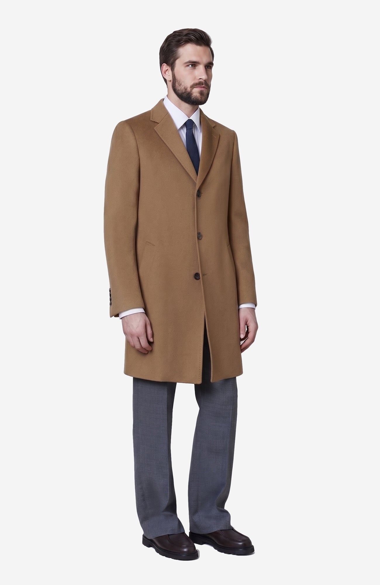 The St. Pierre Cashmere Topcoat In Vicuna - Cardinal of Canada - US - The St. Pierre Cashmere Topcoat In Vicuna