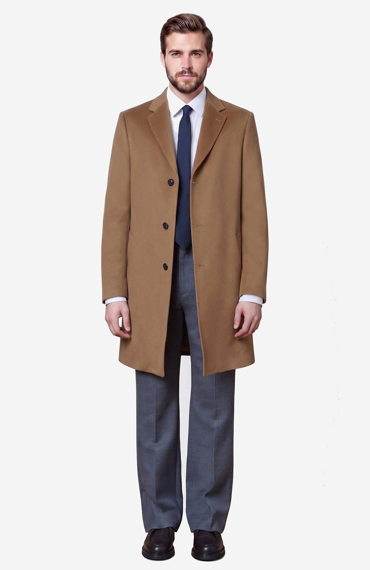 The St. Pierre Cashmere Topcoat In Vicuna - Cardinal of Canada - US - The St. Pierre Cashmere Topcoat In Vicuna