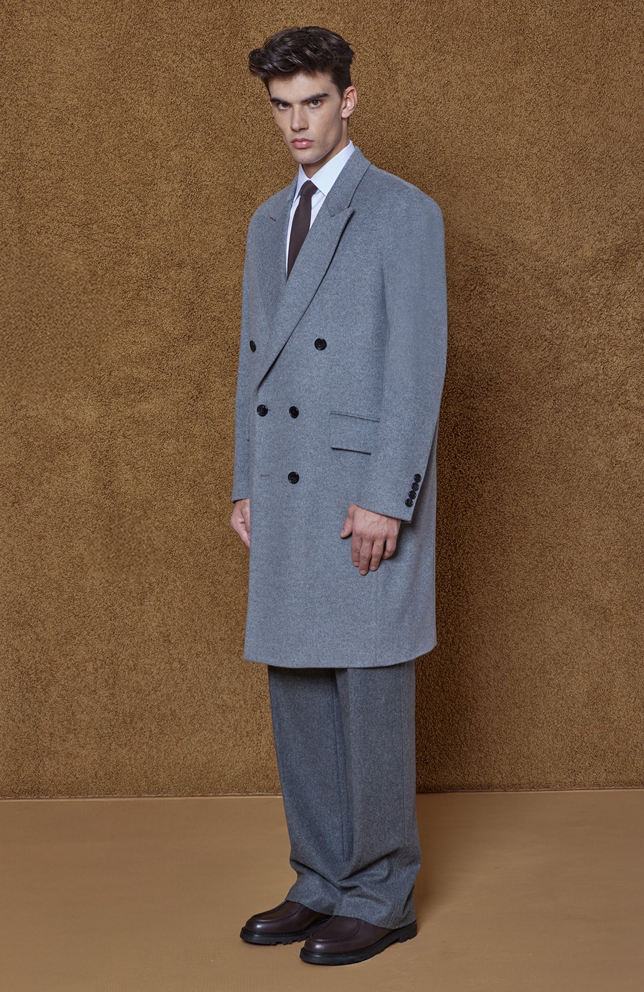 THOMAS WOOL & CASHMERE GREY OVERCOAT - MENS - Cardinal of Canada - US - THOMAS WOOL & CASHMERE GREY OVERCOAT