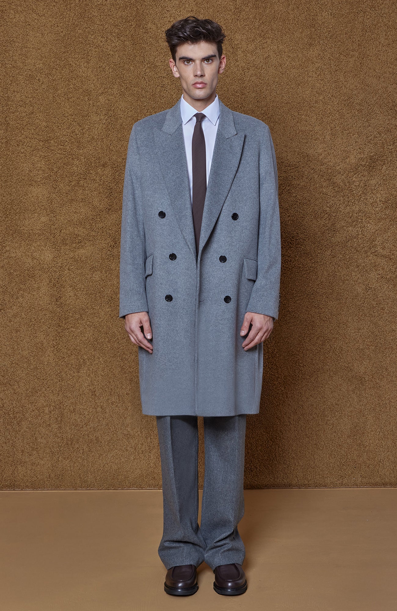 THOMAS WOOL & CASHMERE GREY OVERCOAT - MENS - Cardinal of Canada - US - THOMAS WOOL & CASHMERE GREY OVERCOAT