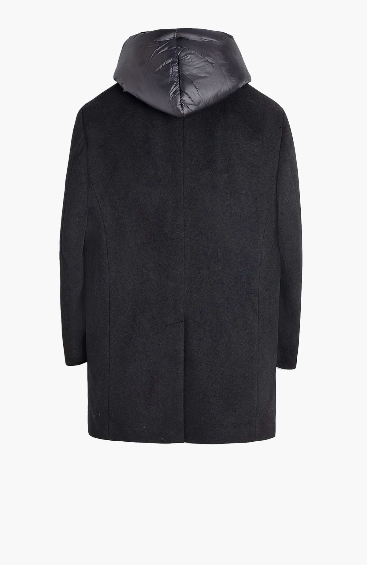 Trenton Black Wool & Cashmere Topcoat - Cardinal of Canada-US-Trenton Black Wool & Cashmere Topcoat