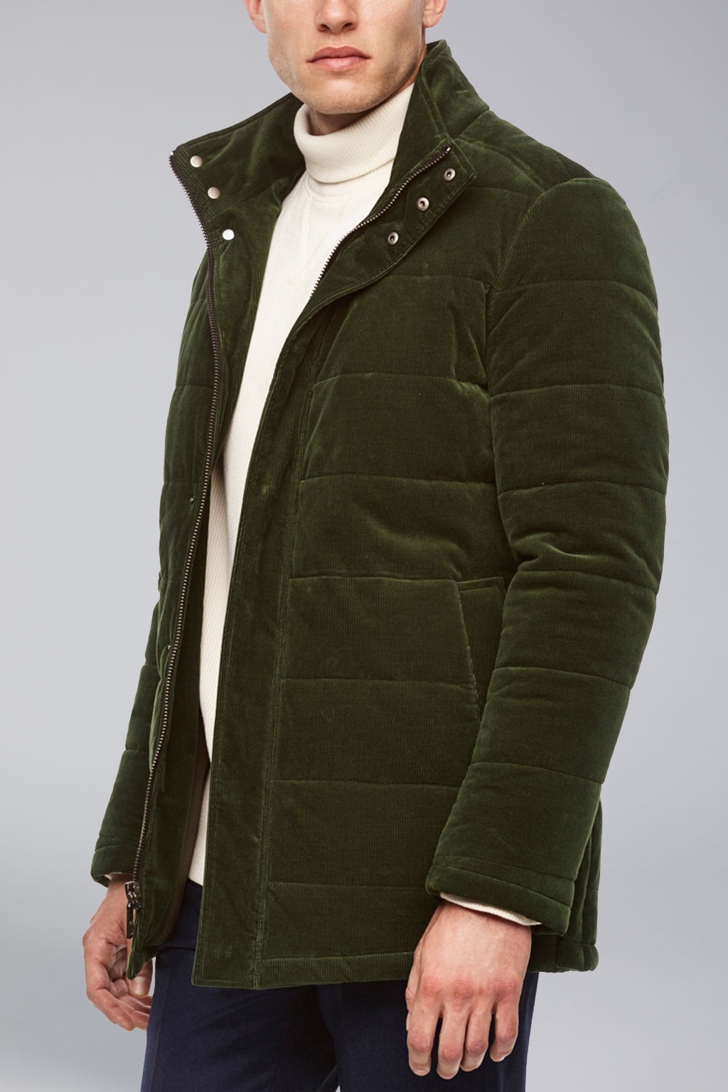 Manson Regular Fit Car Coat - Olive