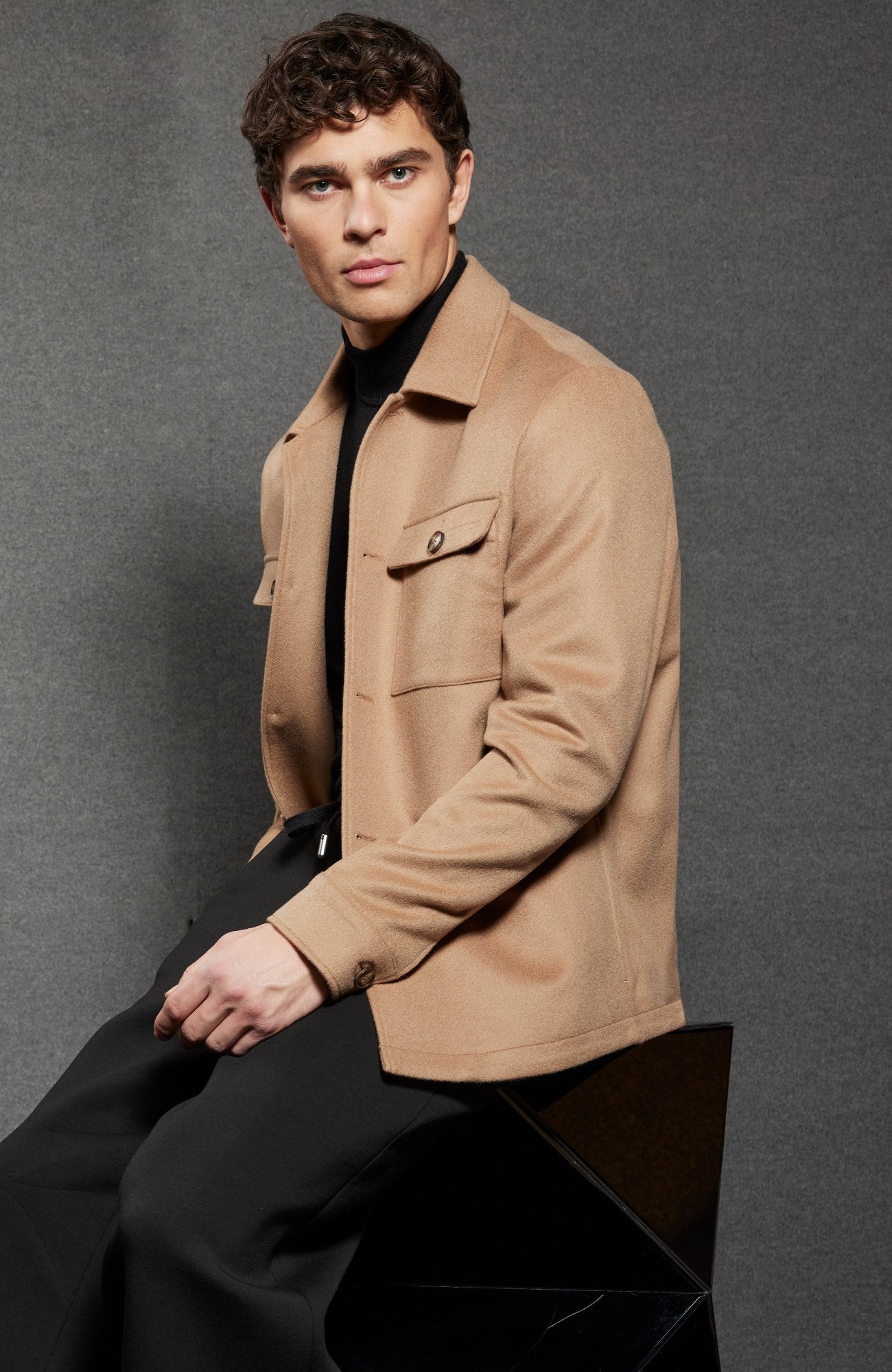 Bryce Cashmere Shirt Jacket