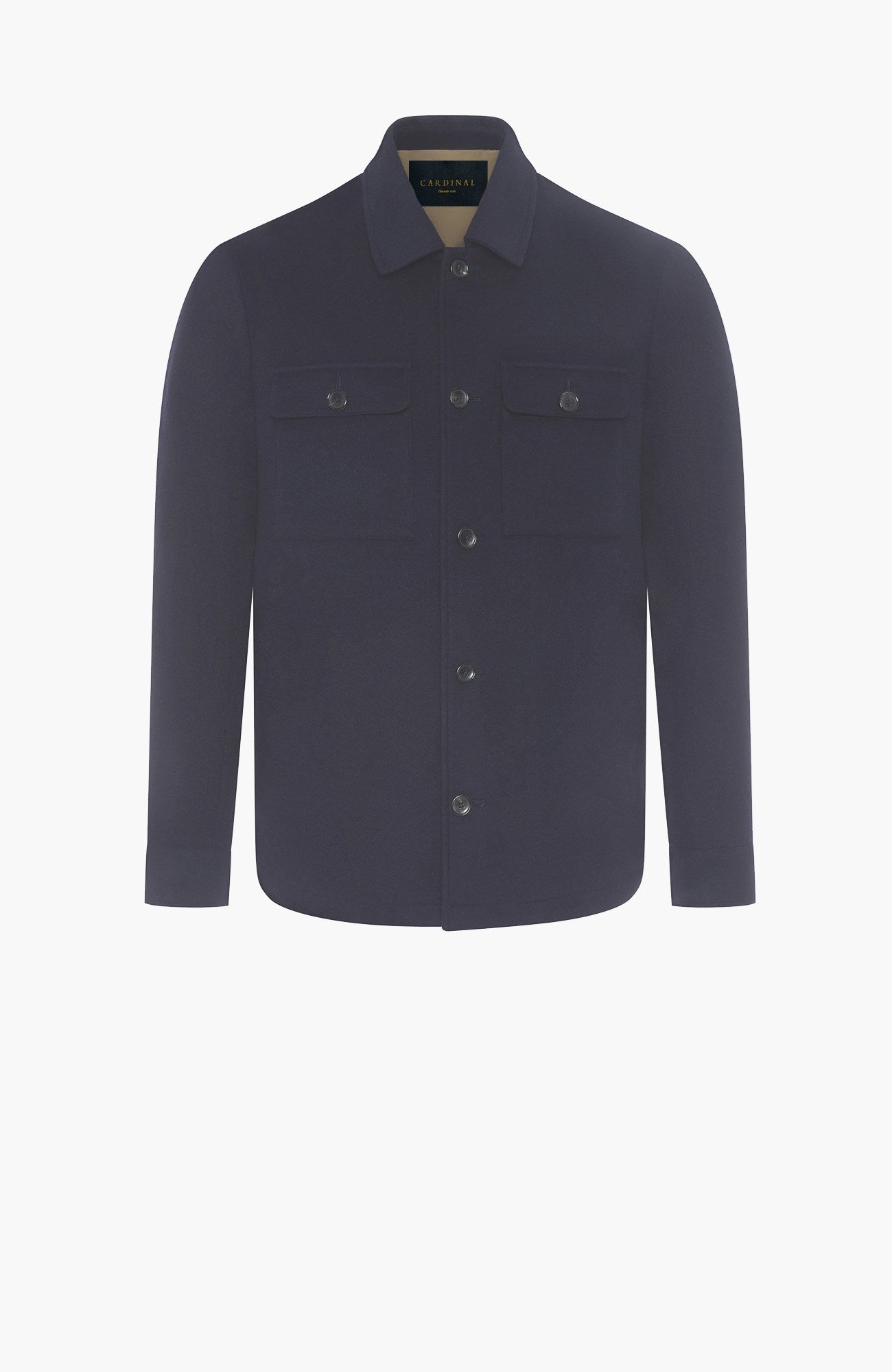 Bryce Navy Cashmere Shirt Jacket