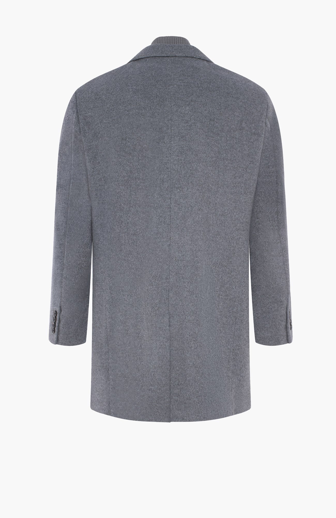 LeClaire Grey Wool & Cashmere Topcoat