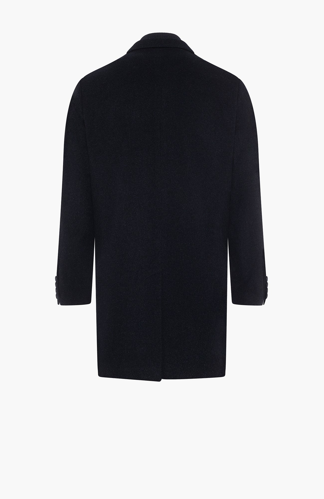LeClaire Navy Wool & Cashmere Topcoat