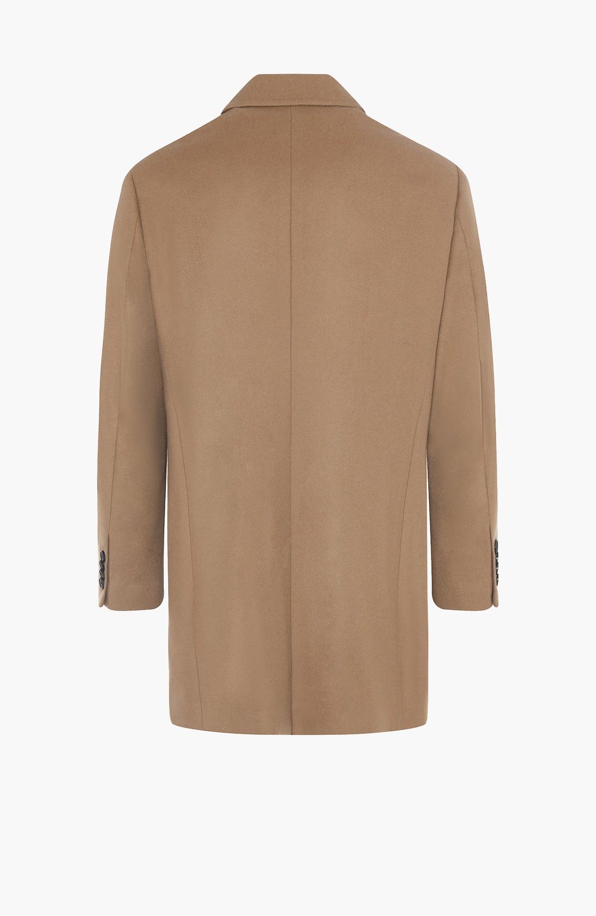 St. Pierre Lightweight Cashmere Topcoat in Camel