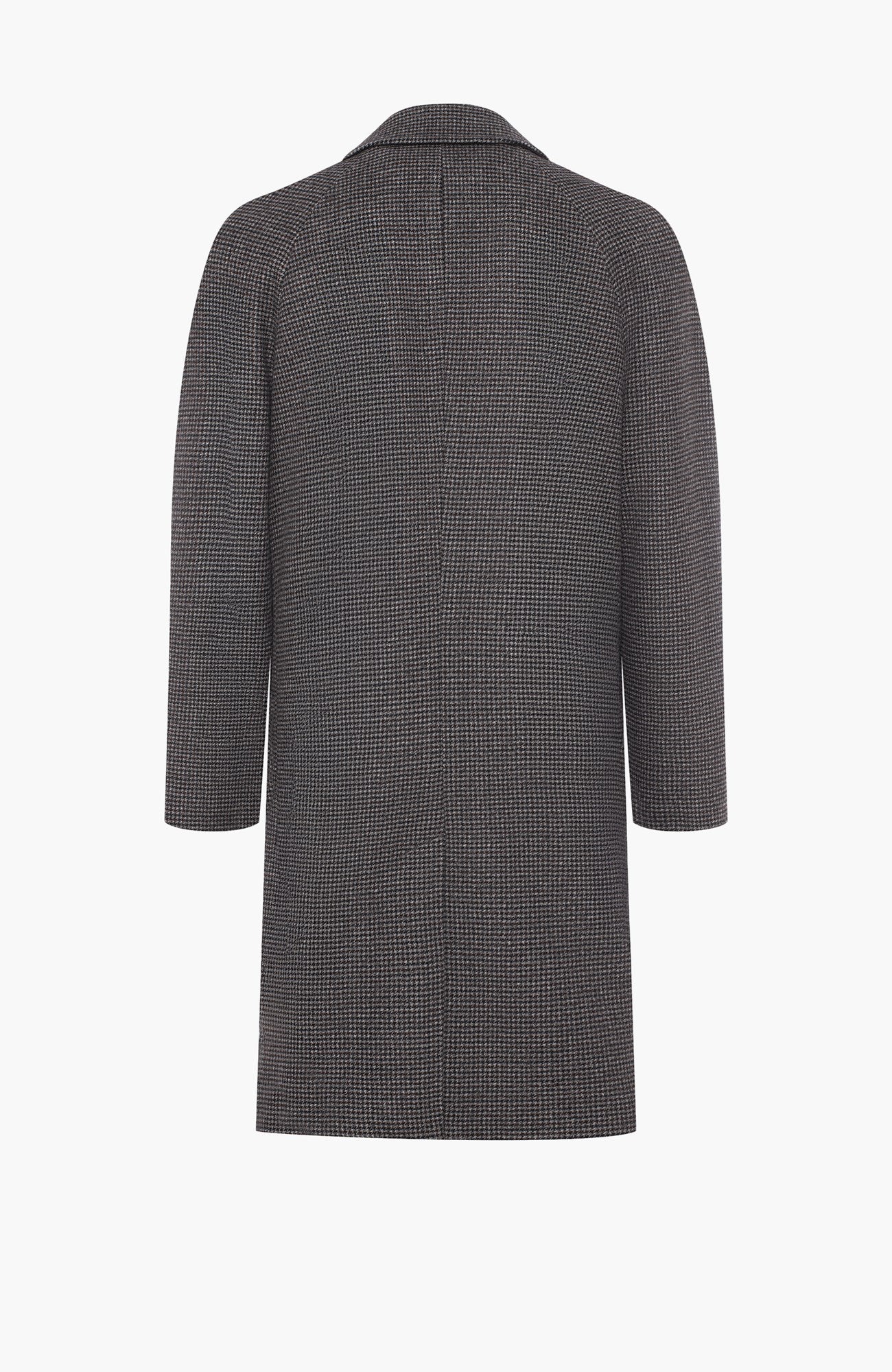Taylor Brown Houndstooth Wool Topcoat