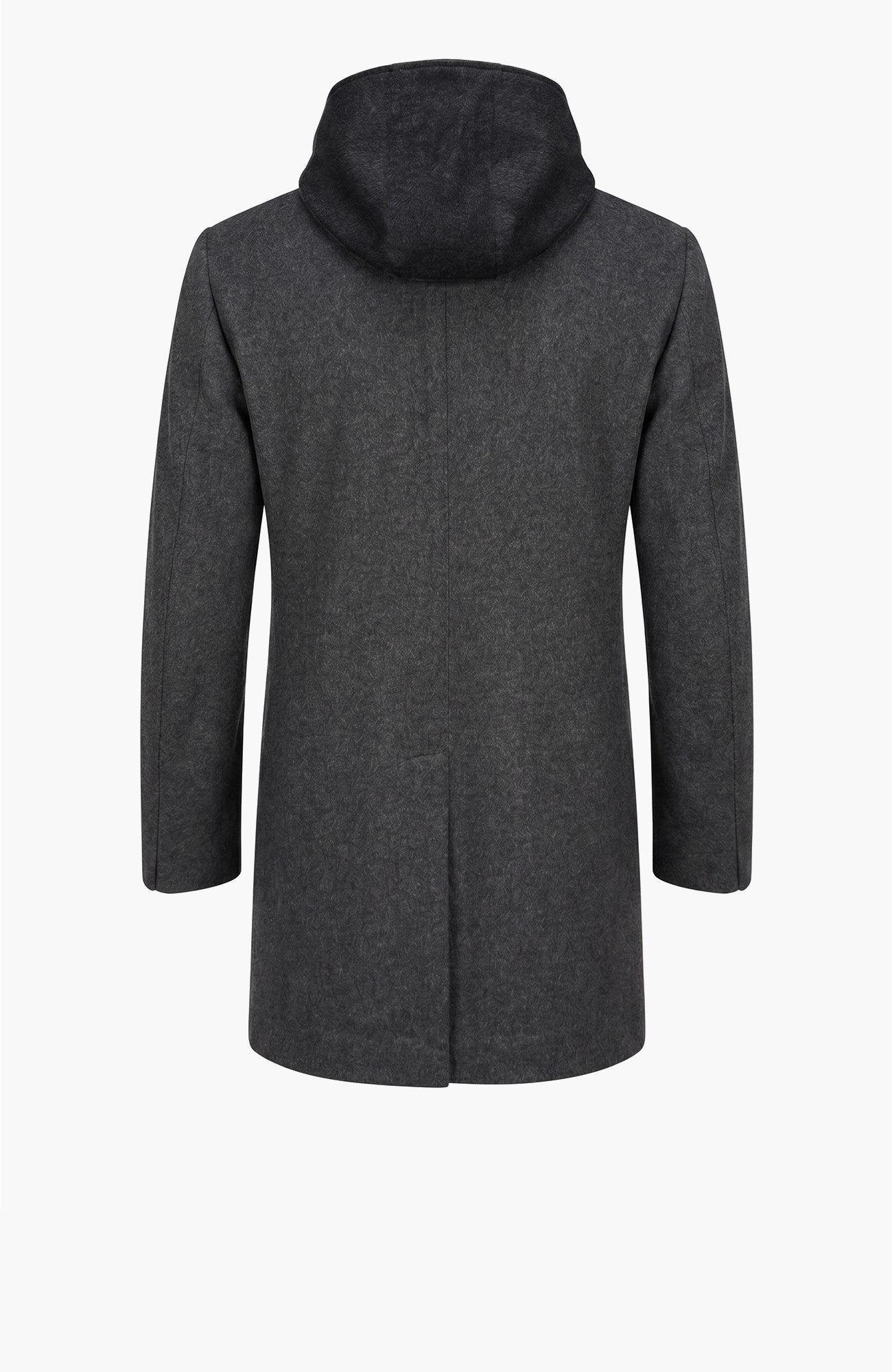 Titan Charcoal Wool & Cashmere Topcoat