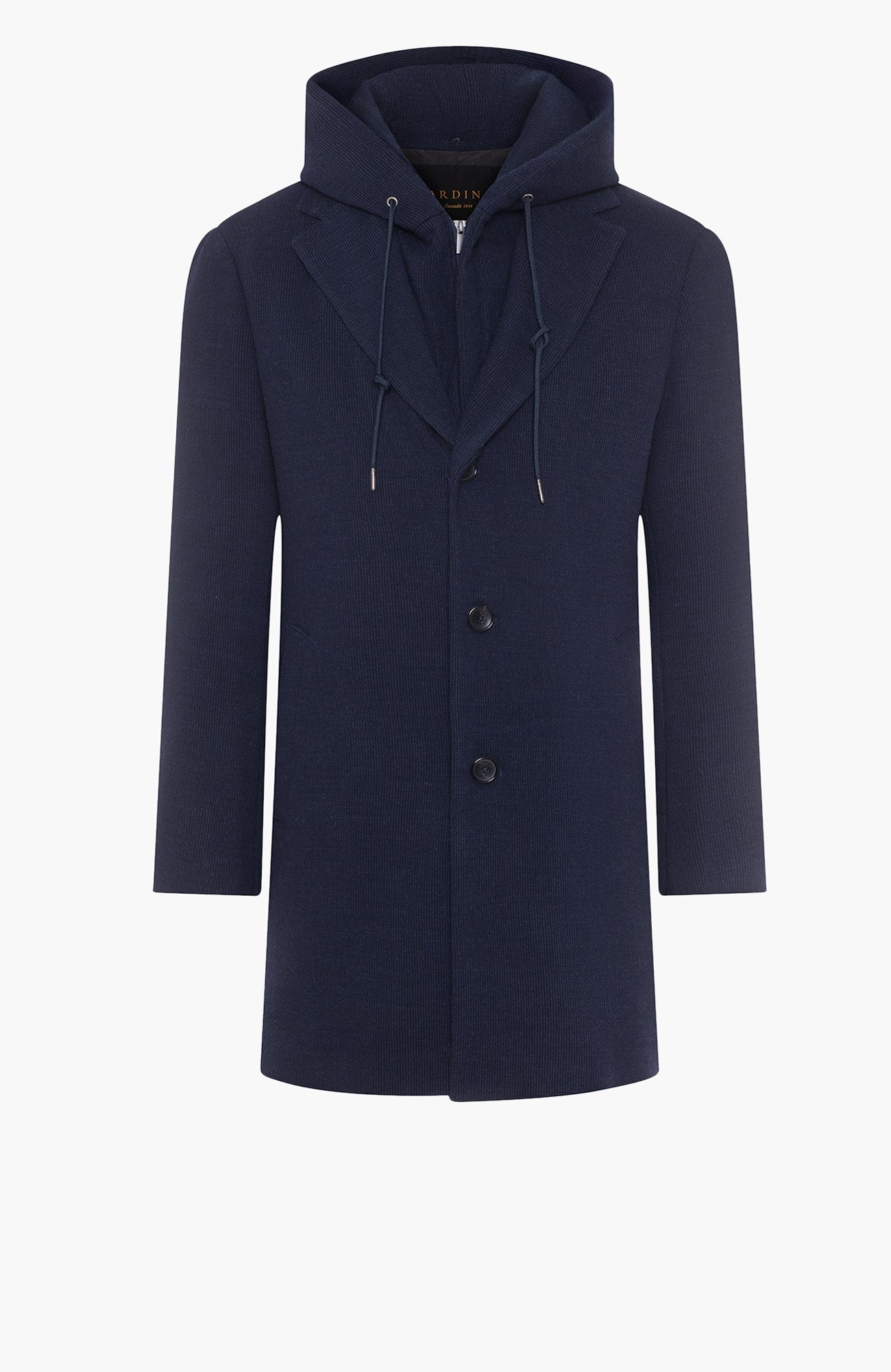 Tyson Navy Wool & Cashmere Topcoat