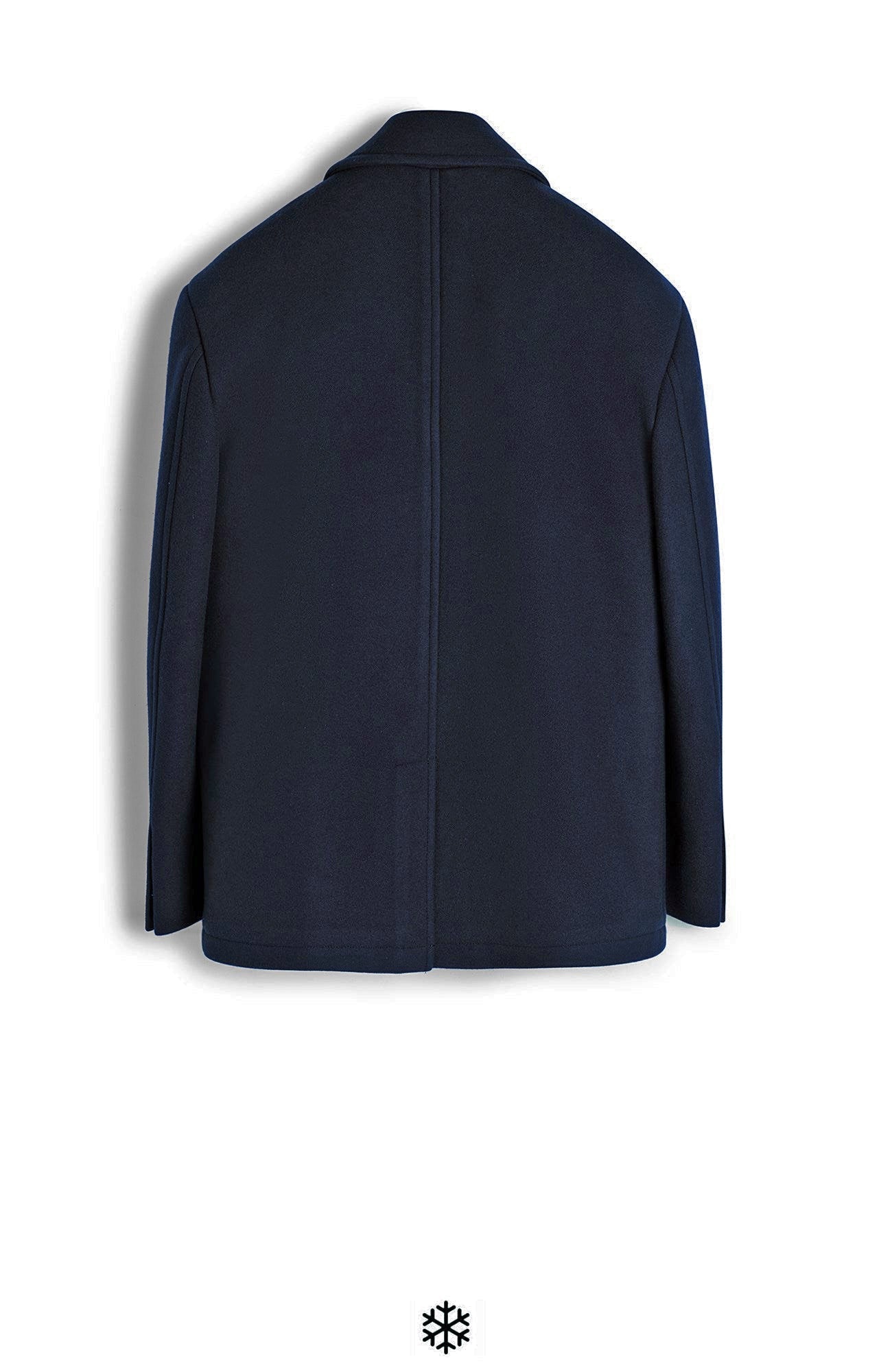 CARRARA NAVY WOOL & CASHMERE PEACOAT - MENS - Cardinal of Canada - US - CARRARA NAVY WOOL & CASHMERE PEACOAT