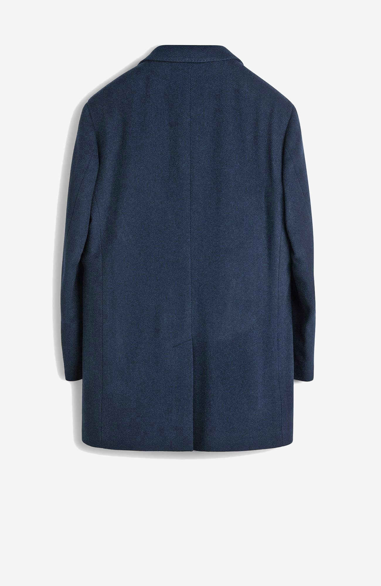 LeClaire Navy Twill Wool & Cashmere Car Coat - MENS - Cardinal of Canada - US - LeClaire Navy Twill Wool & Cashmere Car Coat