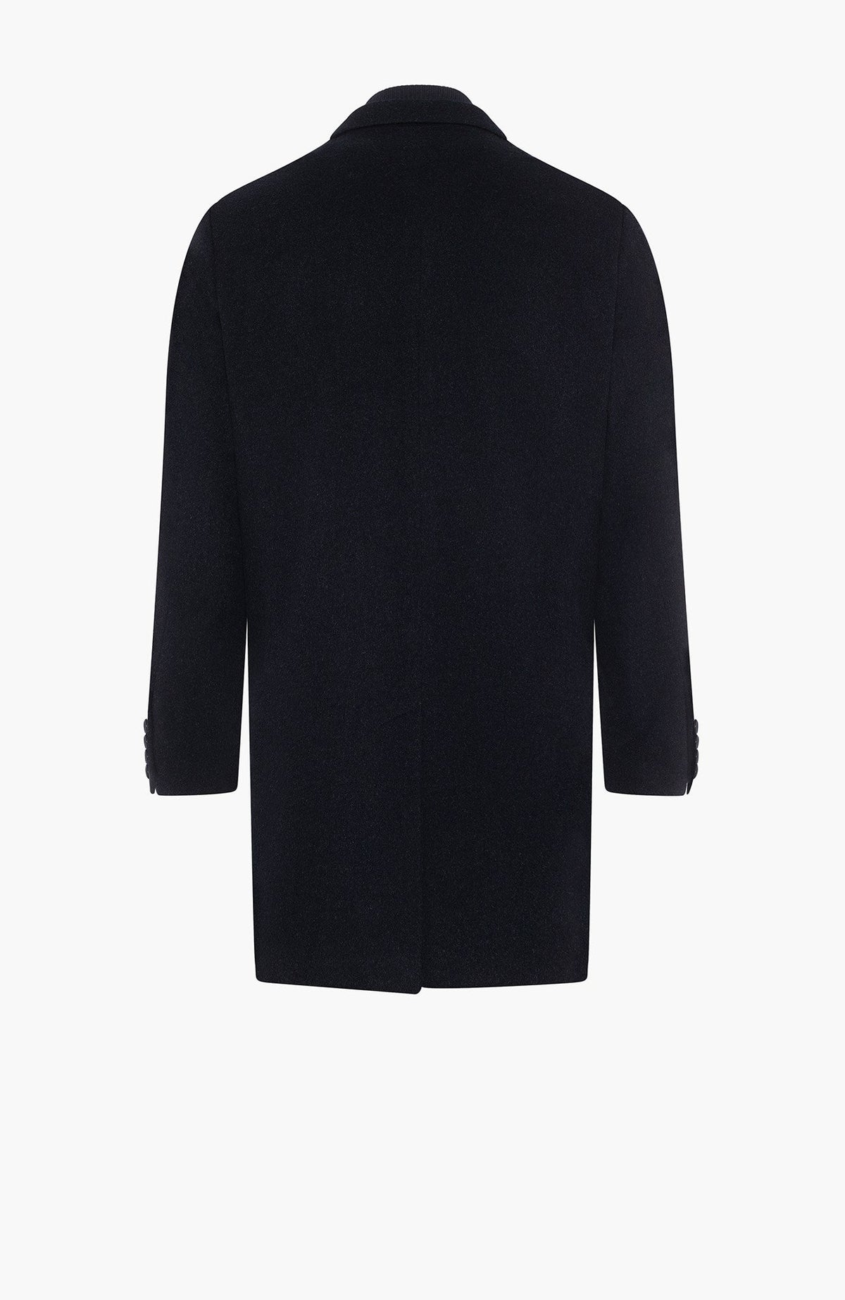 LeClaire Navy Wool & Cashmere Topcoat - MENS - Cardinal of Canada-US-LeClaire Navy Wool & Cashmere Topcoat