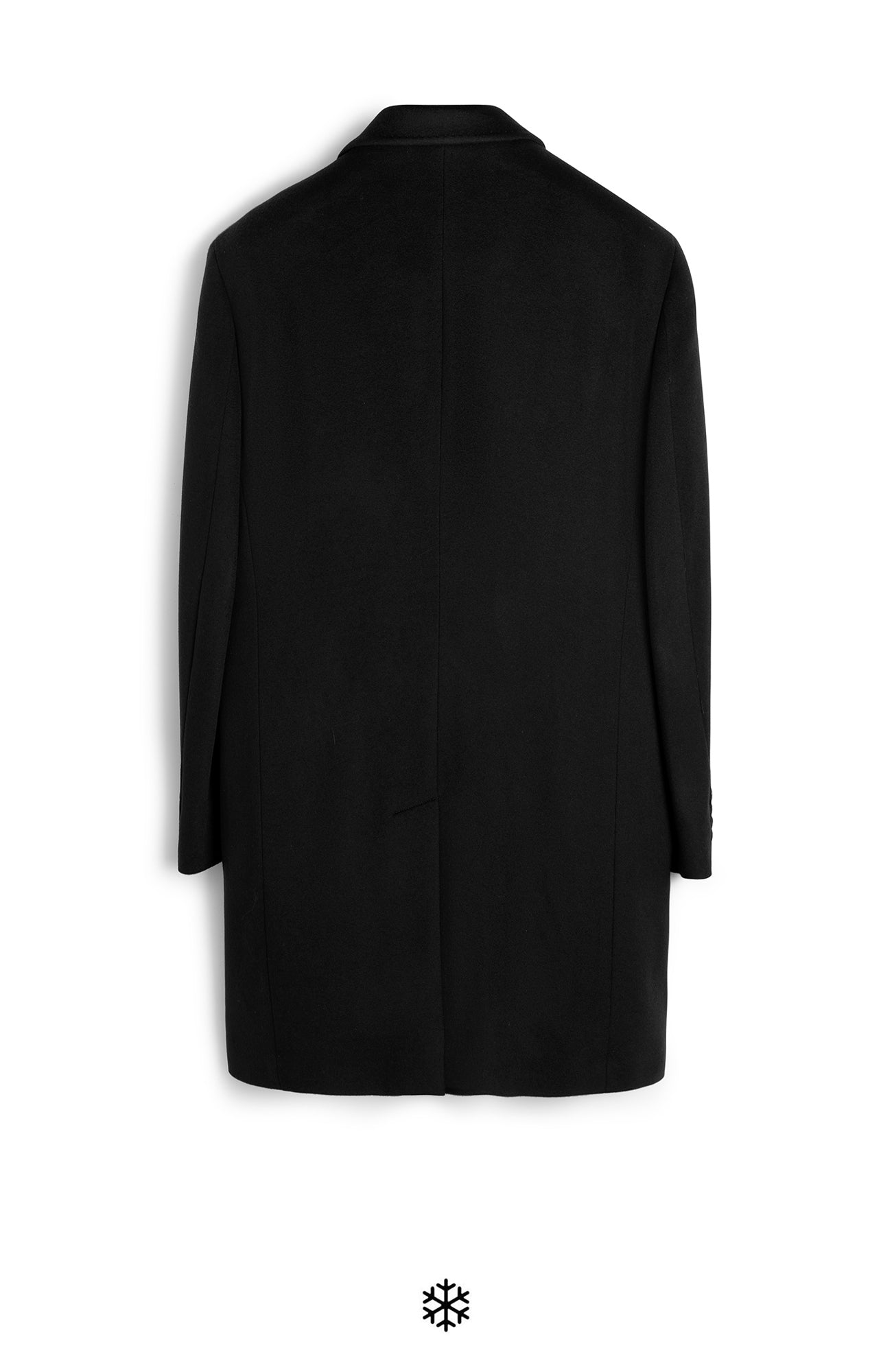 ST-PIERRE BLACK CASHMERE OVERCOAT - Cardinal of Canada-US-ST-PIERRE BLACK CASHMERE TOPCOAT