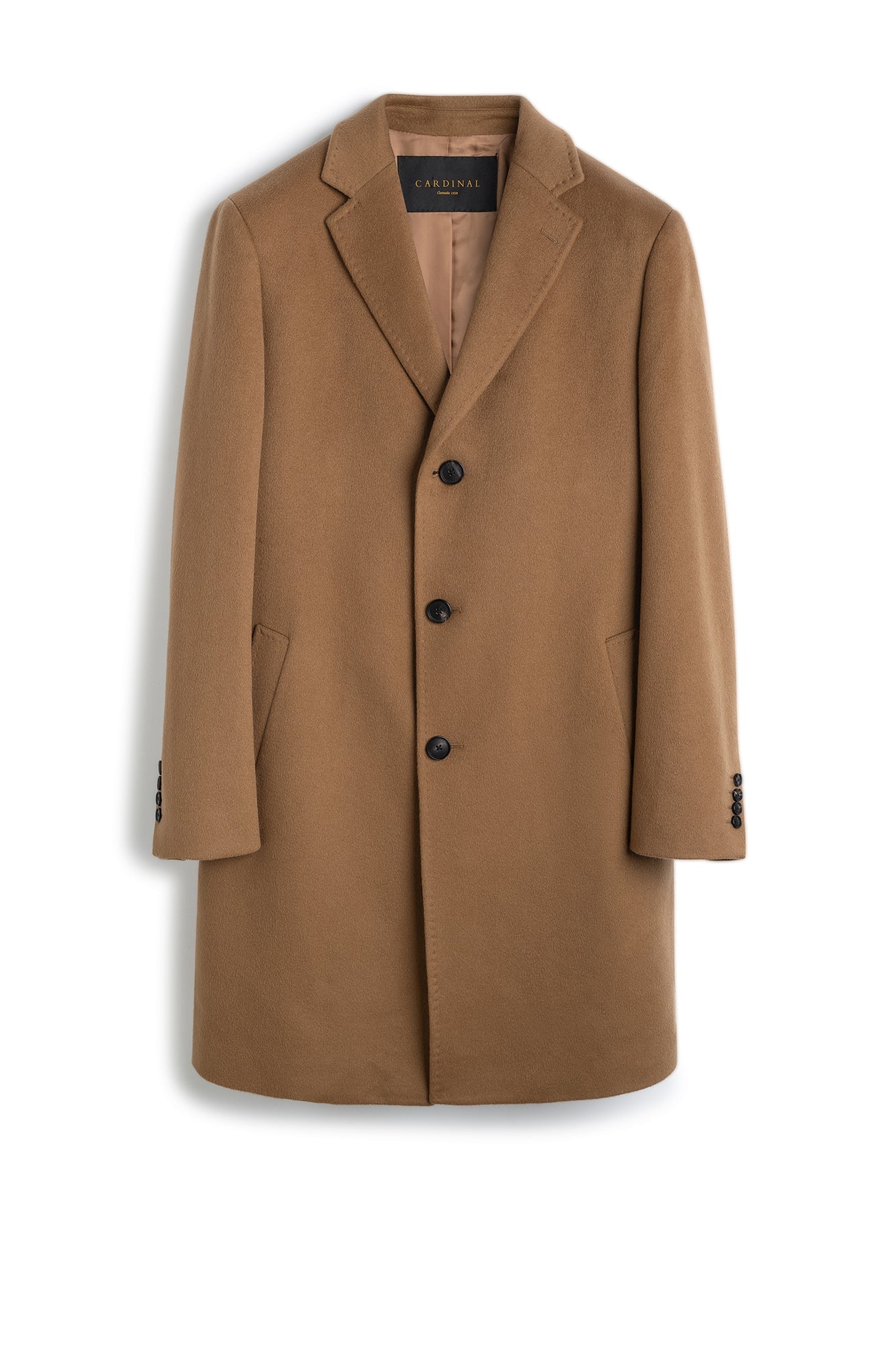 ST-PIERRE CASHMERE OVERCOAT in VICUNA - Cardinal of Canada-US-ST-PIERRE VICUNA CASHMERE TOPCOAT