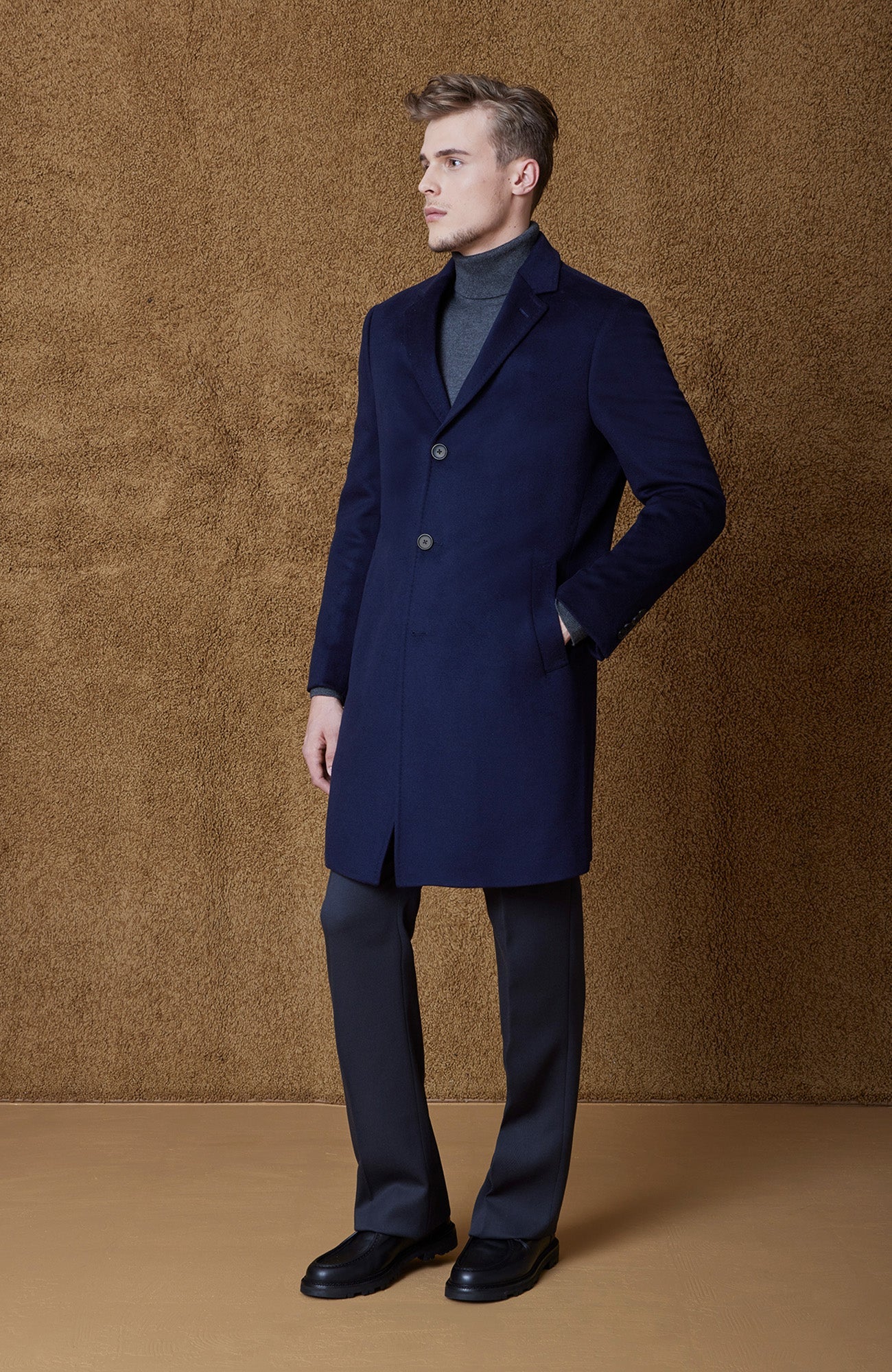 ST - PIERRE NAVY CASHMERE TOPCOAT - Cardinal of Canada - US - ST - PIERRE NAVY CASHMERE TOPCOAT