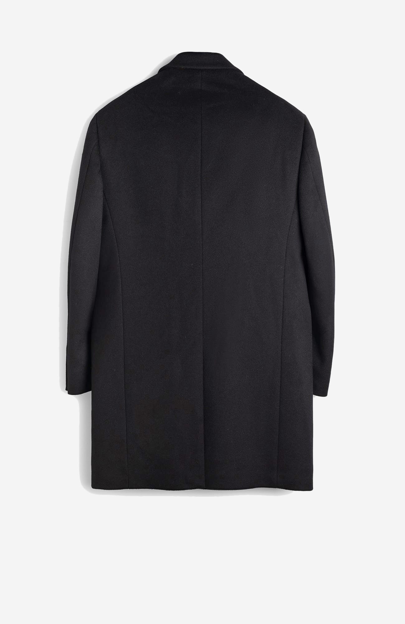 Sutton Black Wool Topcoat - MENS - Cardinal of Canada - US - Sutton Black Wool Topcoat
