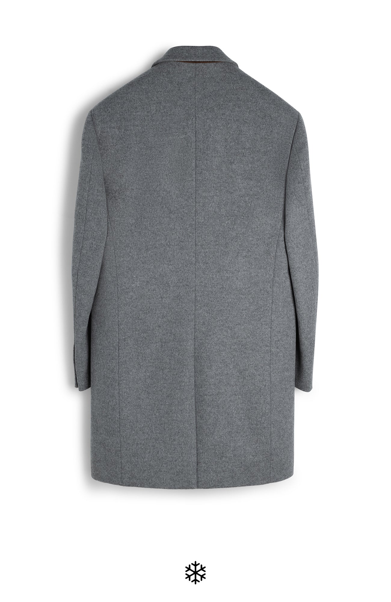 SUTTON LIGHT GRAY WOOL OVERCOAT - Cardinal of Canada-US-SUTTON LIGHT GRAY WOOL TOPCOAT 38 inch length