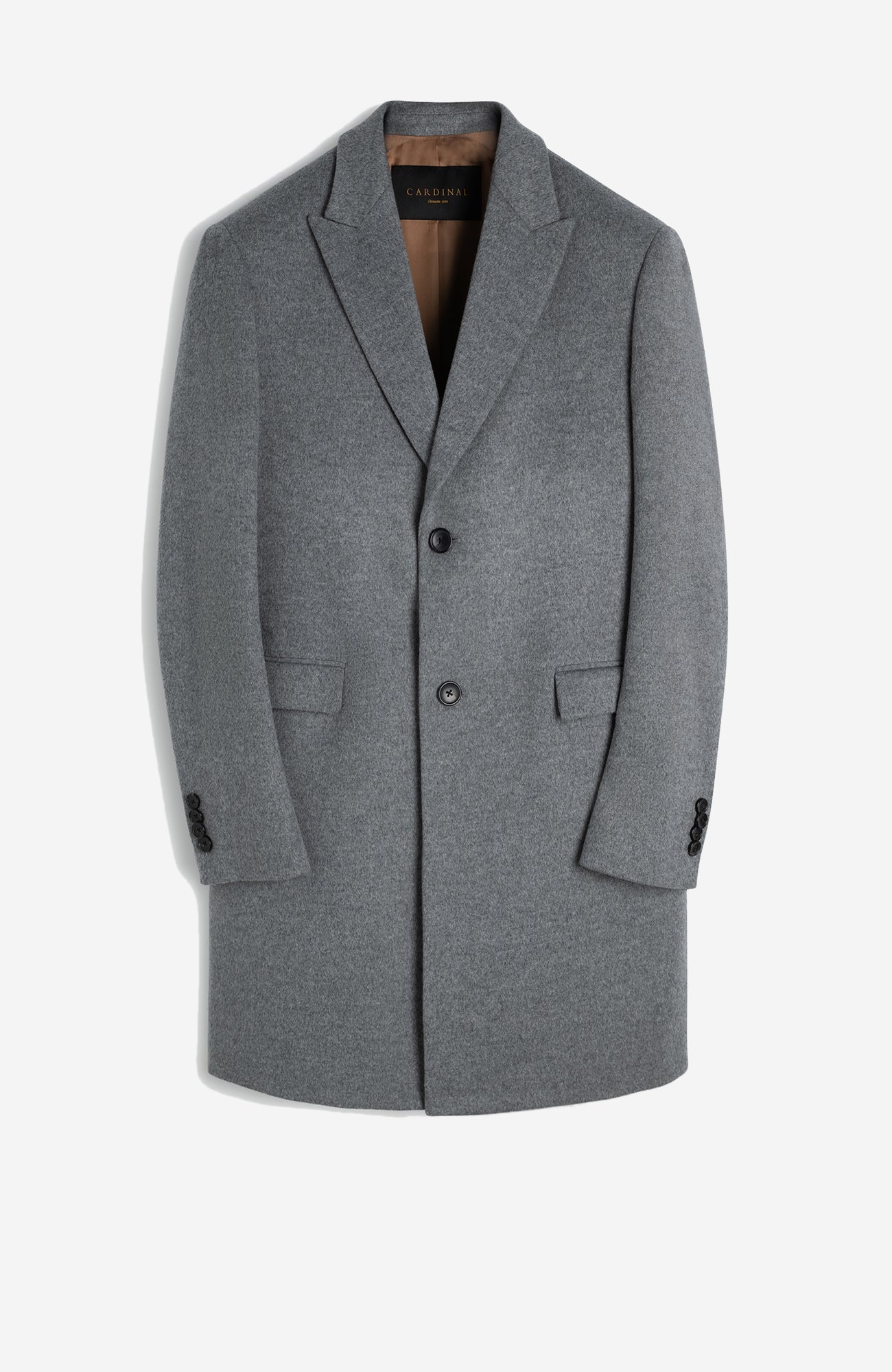 Sutton Light Gray Wool Topcoat - Cardinal of Canada - US - Sutton Light Gray Wool Topcoat