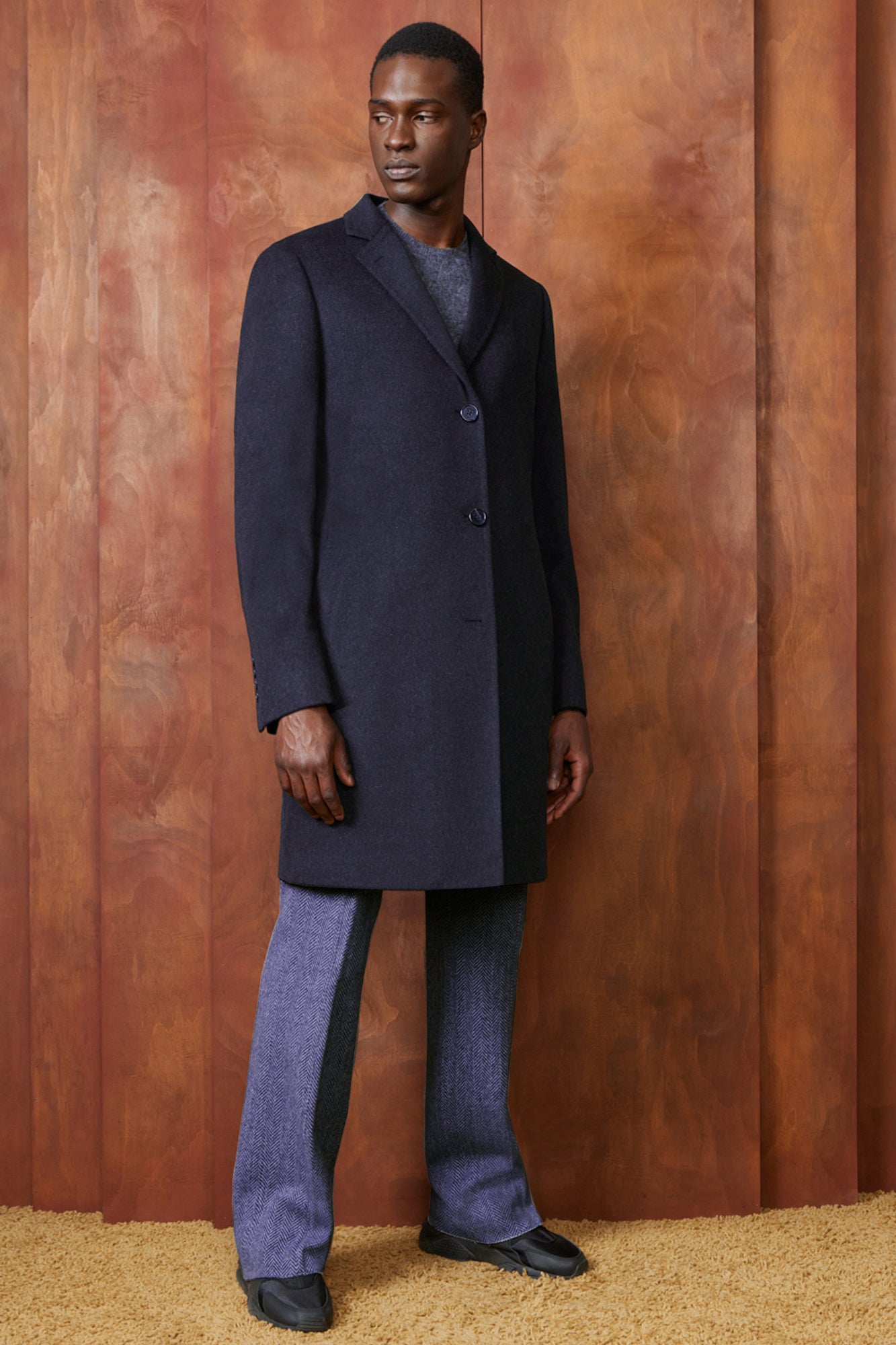 ST-PIERRE NAVY CASHMERE OVERCOAT - Cardinal of Canada-US-ST-PIERRE NAVY CASHMERE OVERCOAT